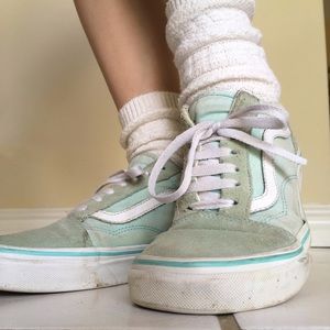 Mint Suede Old Skool Vans